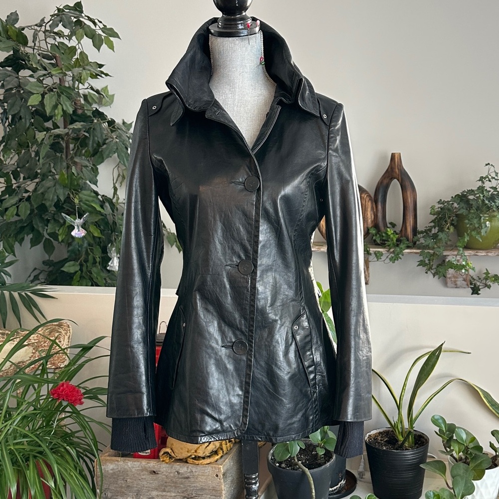 RUDSAK Women's Black Leather Jacket